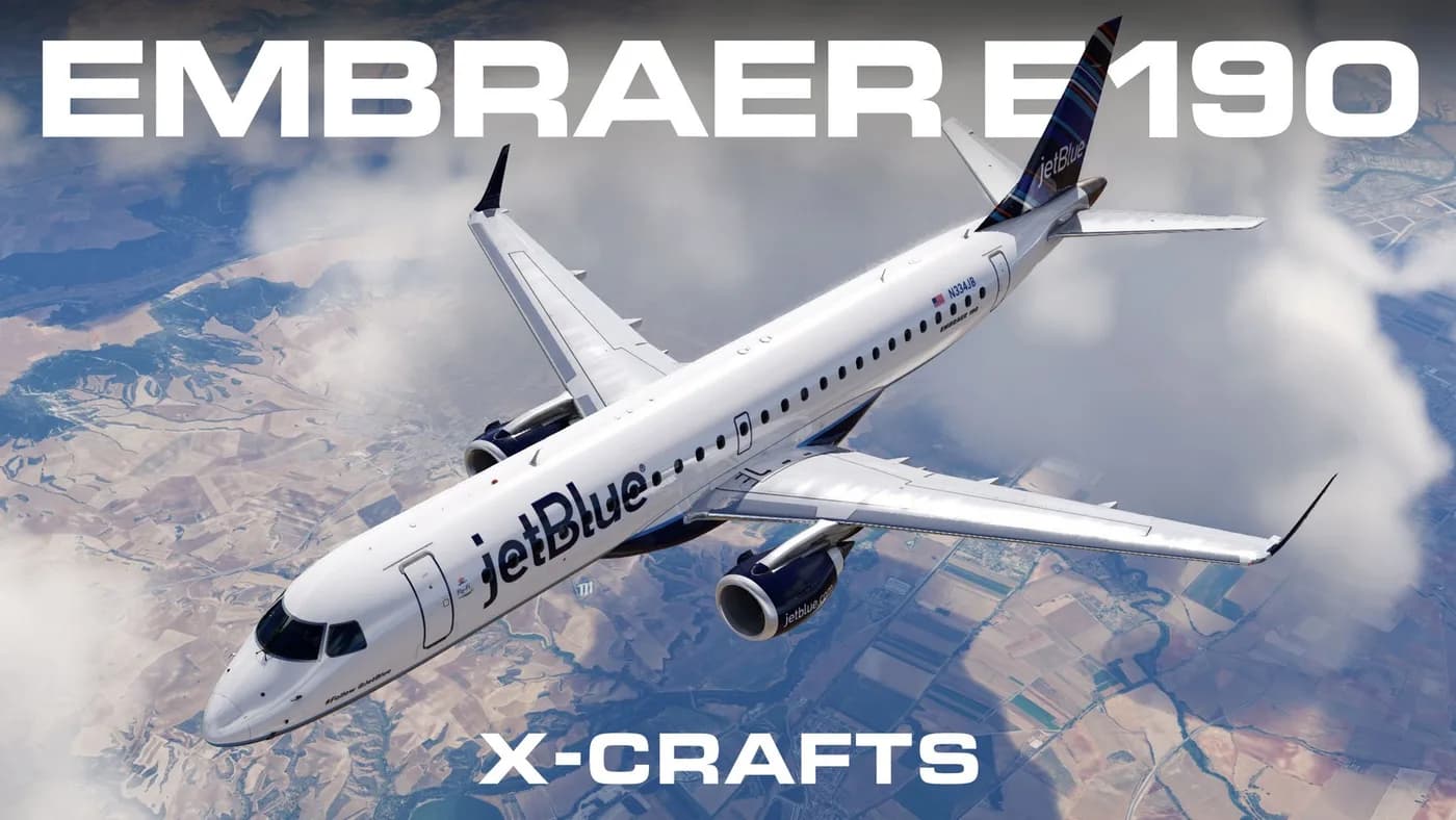X-Crafts Embraer E190 dla X-Plane 11/12