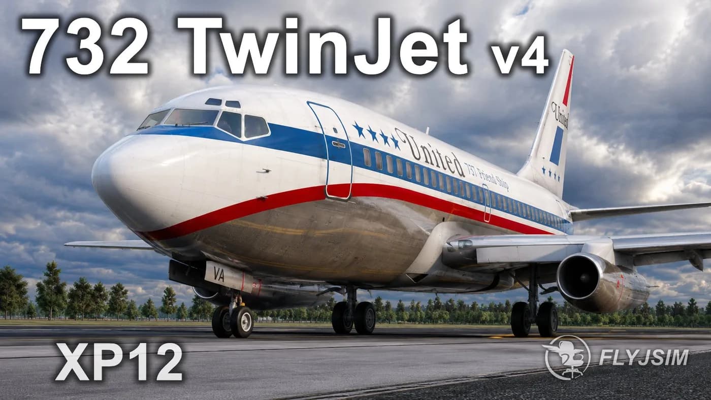 X-Plane 12용 732 TwinJet V4 Pro
