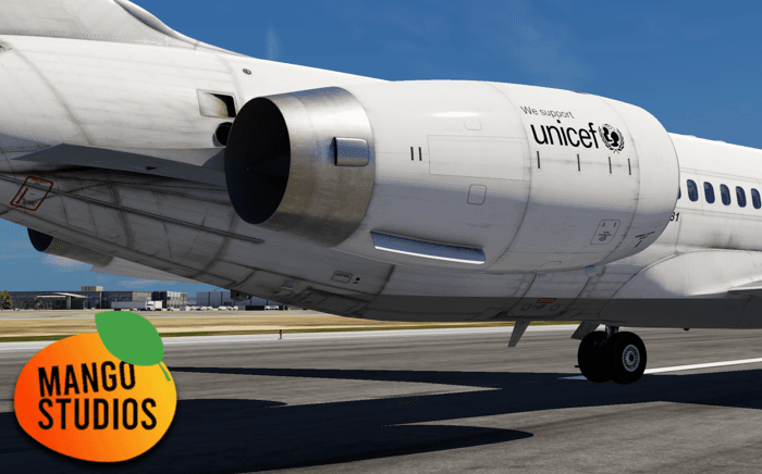 Mango Studios IAE V2500 Triebwerksmodell (Rotate MD-80) für X-Plane 11/12