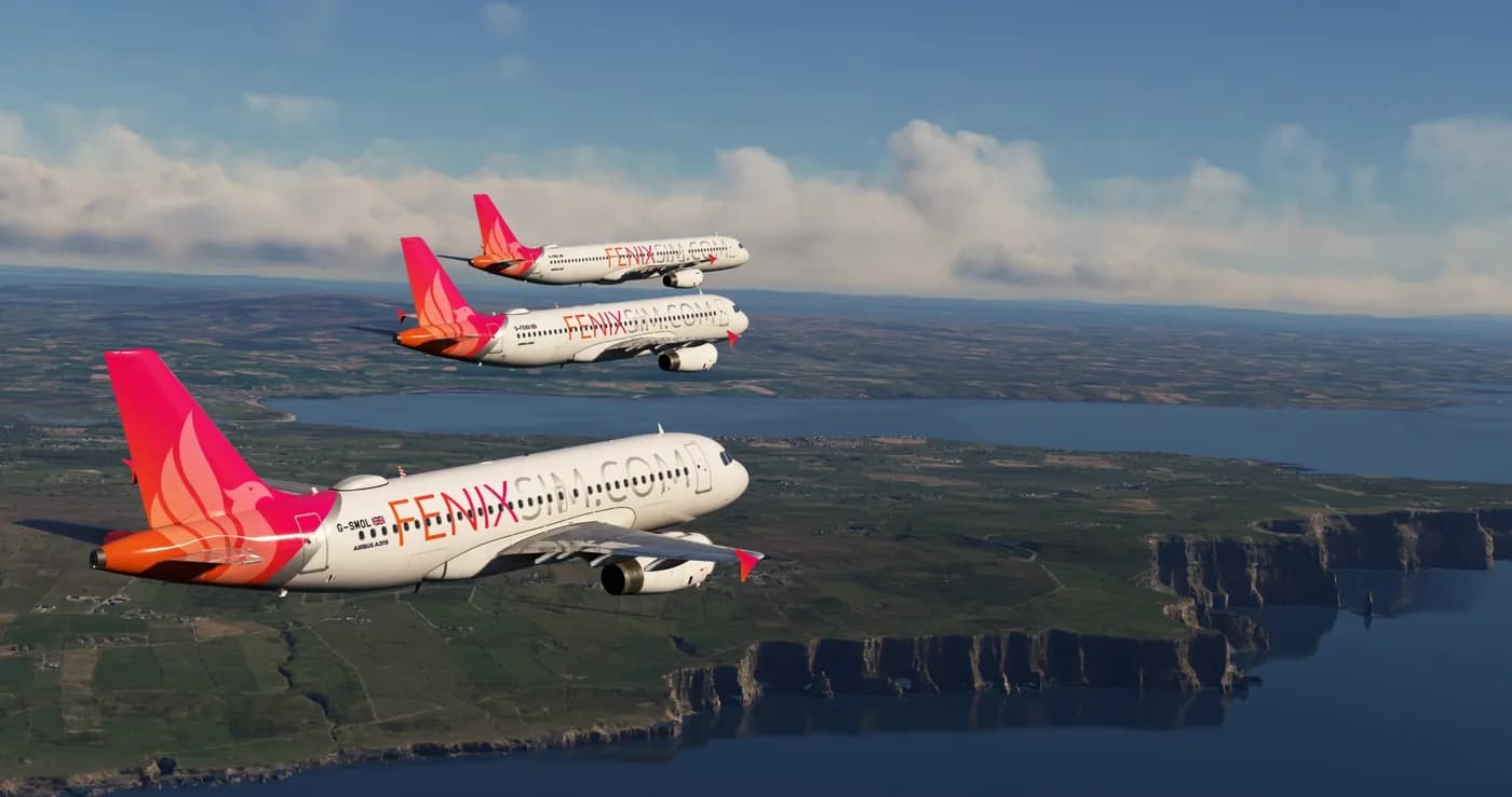 Fenix محاكاة Airbus حزمة A319/A320/A321 لـ MSFS 2020/2024