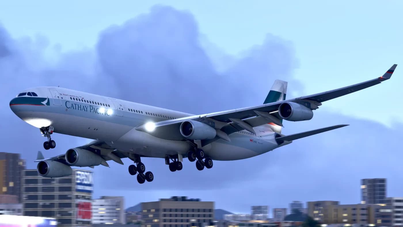 Airbus A340 من IniBuilds لـ MSFS 2024