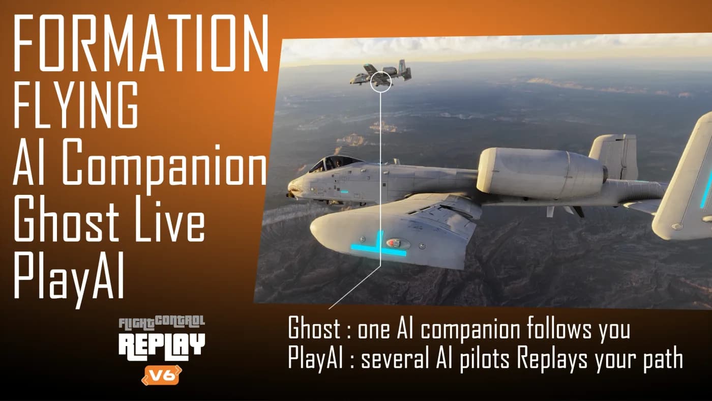 FlightControlReplay 6 for MSFS 2020/2024, P3D v5/v6
