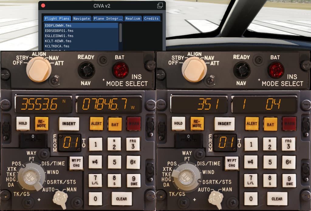 System nawigacji CIVA dla X-Plane 11
